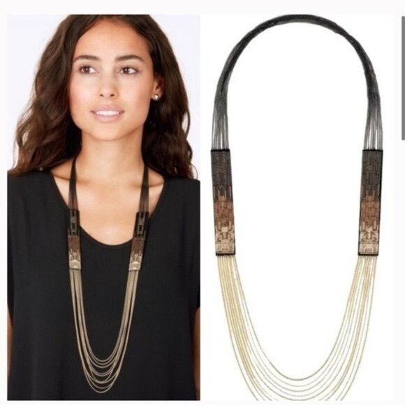 Stella & Dot Jewelry - Stella & Dot Jasper Ombré  Beaded Long Necklace NWT